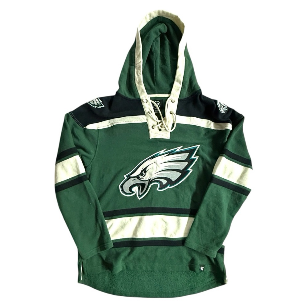 Philadelphia Eagles ’47 Brand Lacer Hoodie – Men’s Medium Green
